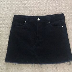 Forever 21 black Corduroy mini skirt